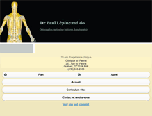 Tablet Screenshot of drpaullepine.com